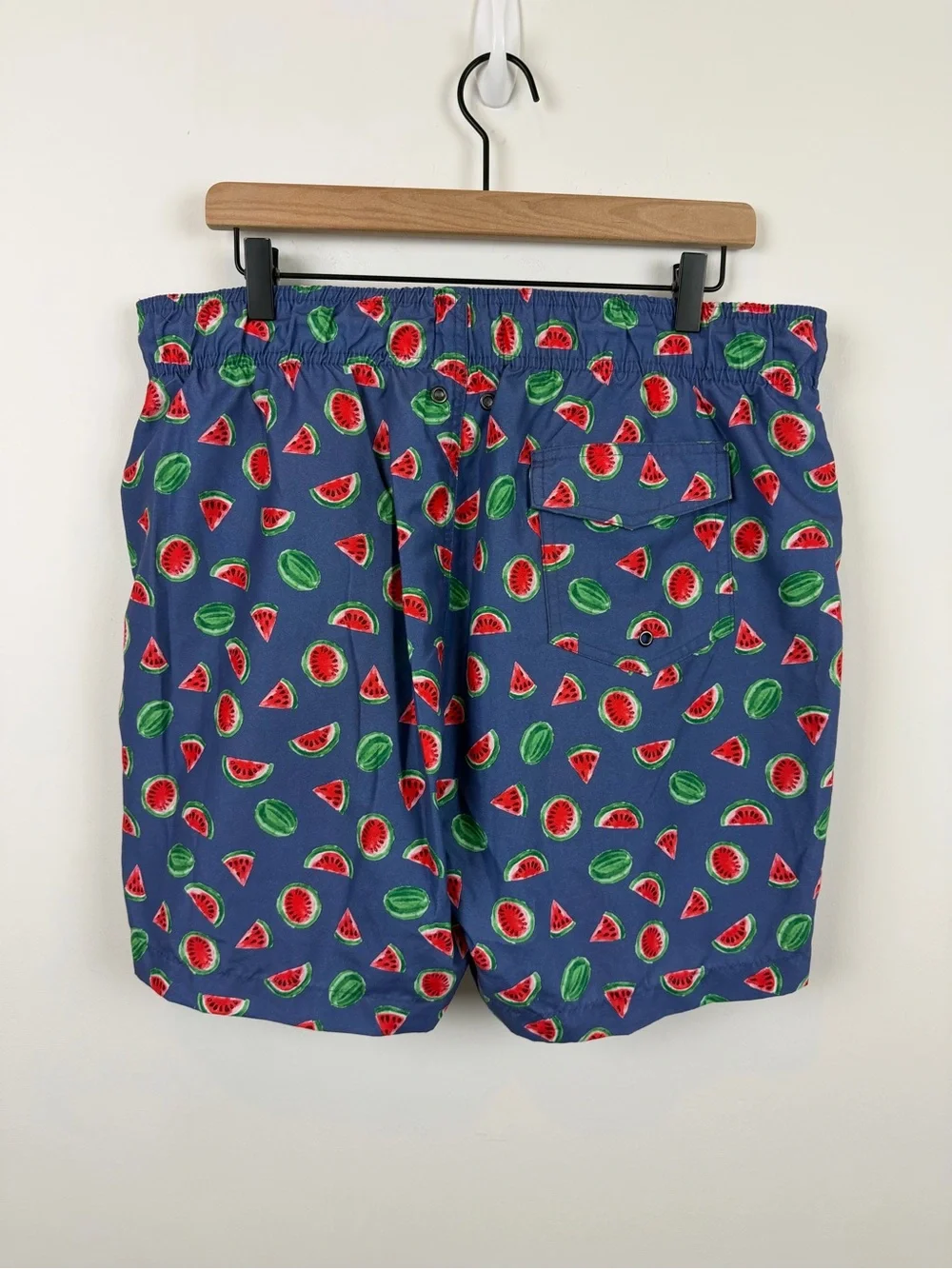 Charleston Threads Watermelon Print Men’s Swim Trunks with Pockets XL